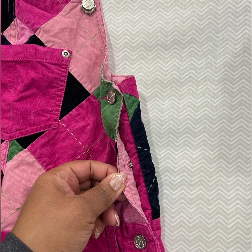 Lilly Pulitzer Pink Corduroy Overalls